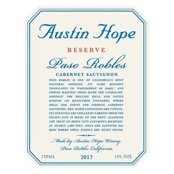 Austin Hope Cabernet Sauvignon Reserve:Bourbon Central