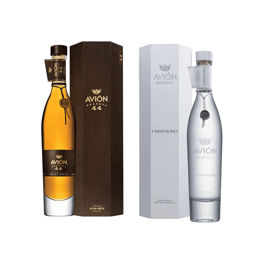 Avión Reserva 44 Extra Añejo & Cristalino Tequila Bundle:Bourbon Central