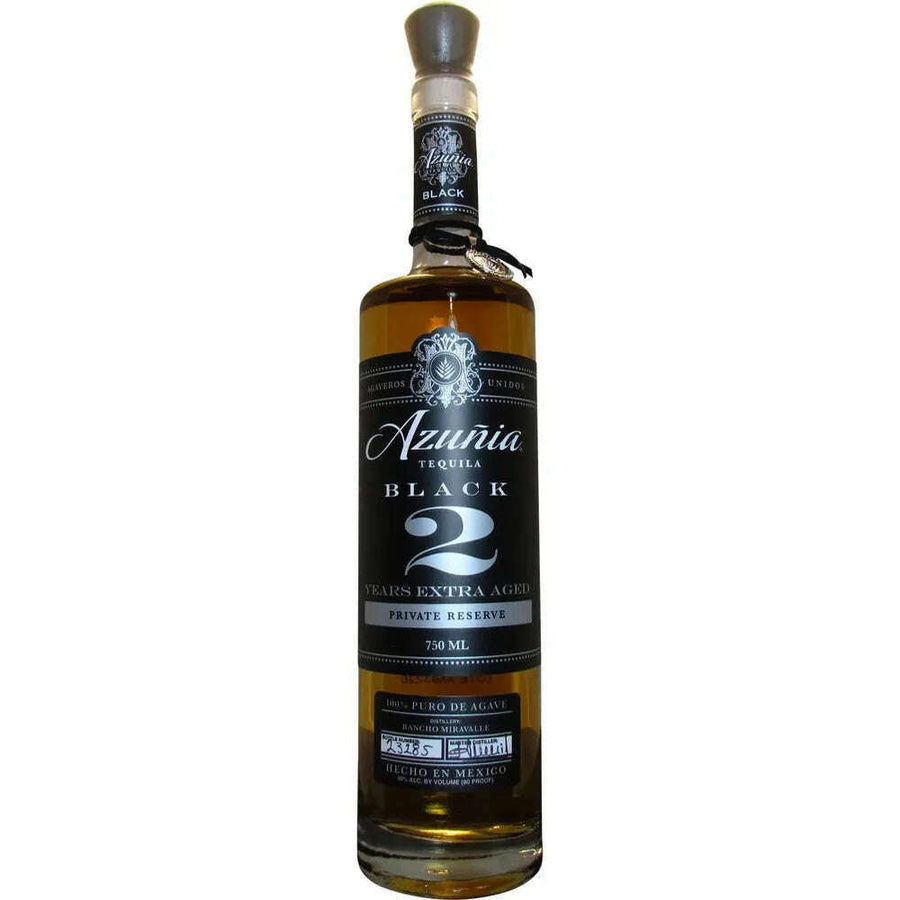 Azunia 2 Year Black Extra - Aged Special Reserve Anejo Tequila - Bourbon Central