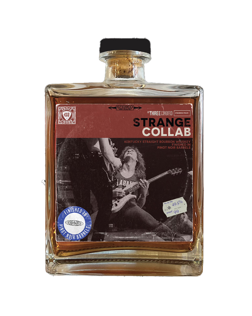 Three Chord Pinot Noir Barrel Finished Straight Bourbon Whiskey Strange Collab