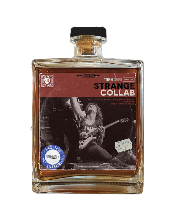 Three Chord Pinot Noir Barrel Finished Straight Bourbon Whiskey Strange Collab