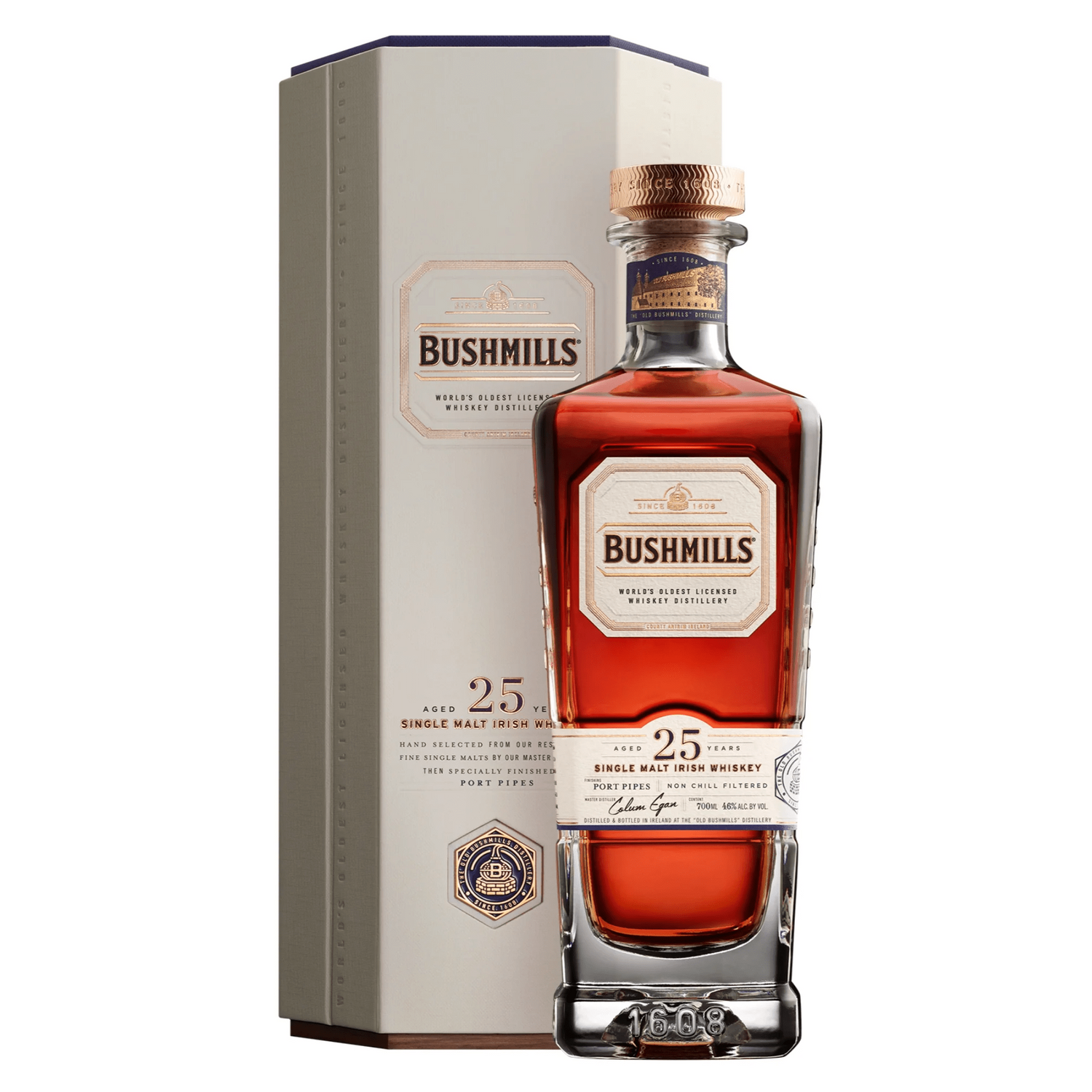 Bushmills 25 Year Old Single Malt Finished in Port Pipes:Bourbon Central