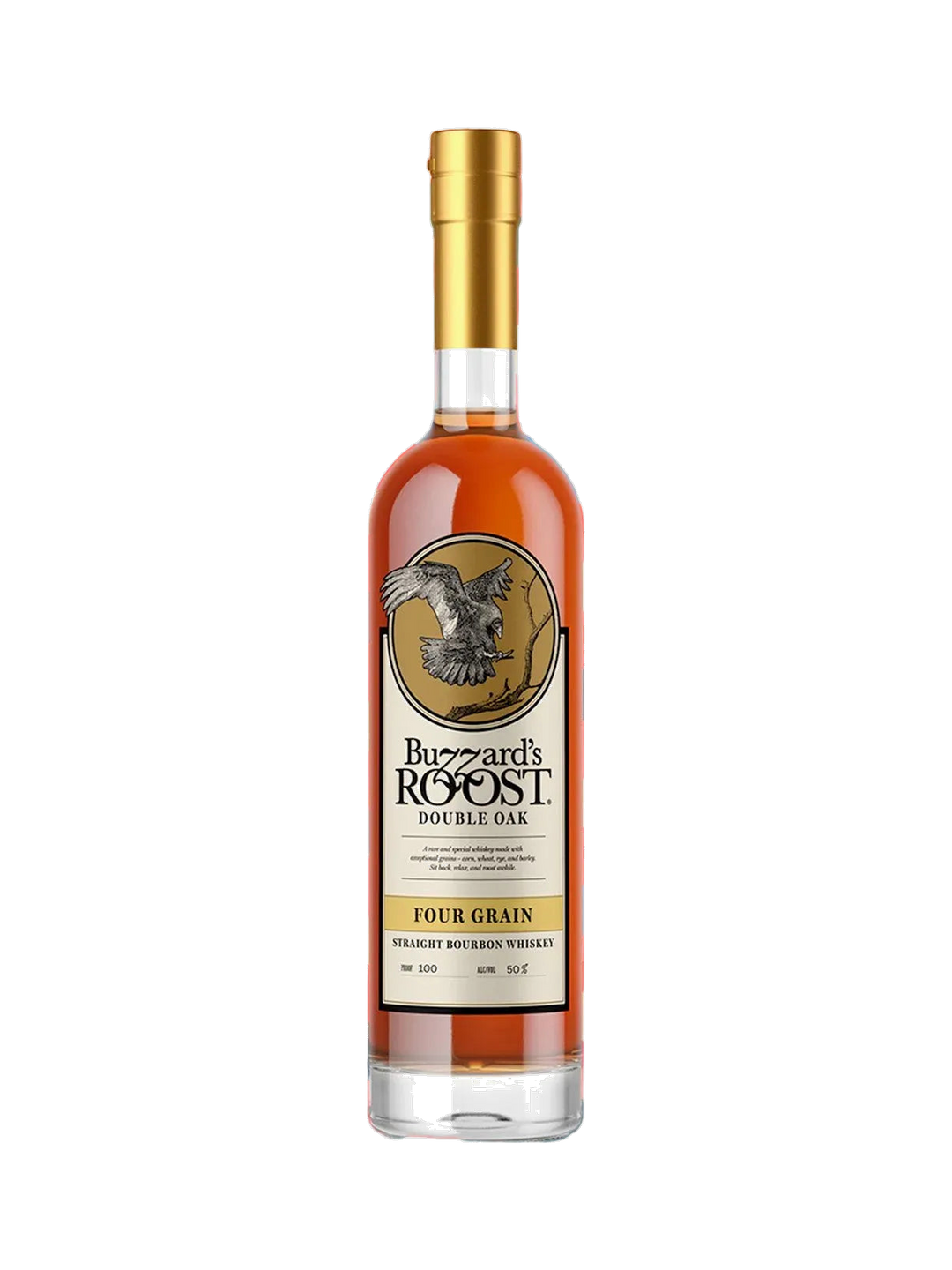 Buzzard's Roost 5 Year Four Grain Double Oak Bourbon, $79.99 — premium bourbon gift pick, normalized editorial product photo, Bourbon Central