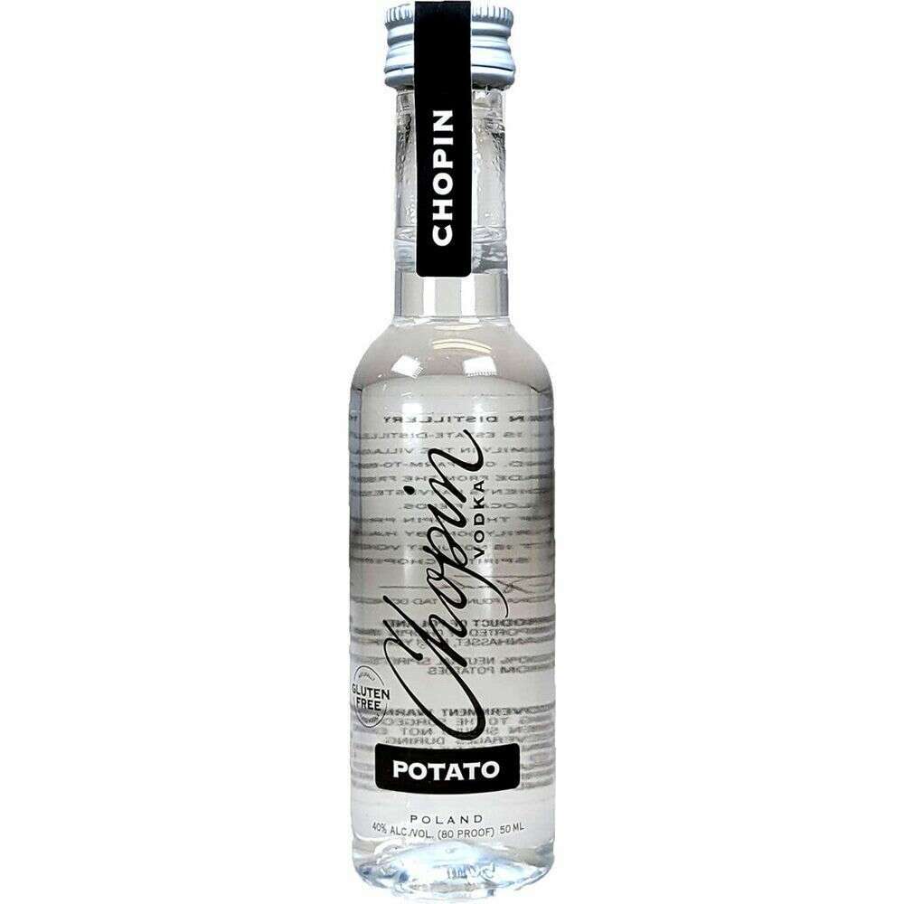 Chopin Potato Vodka 12 x 50ml | Mini Alcohol Bottles:Bourbon Central