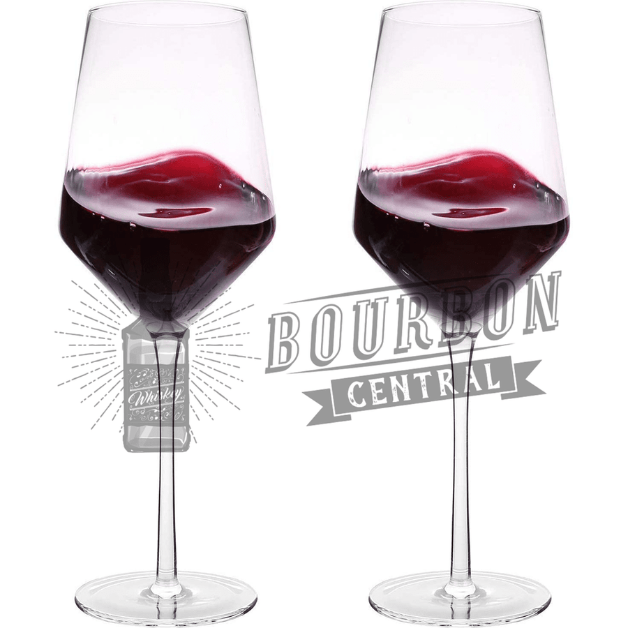 Crystal Wine Glasses - 2 Pack:Bourbon Central