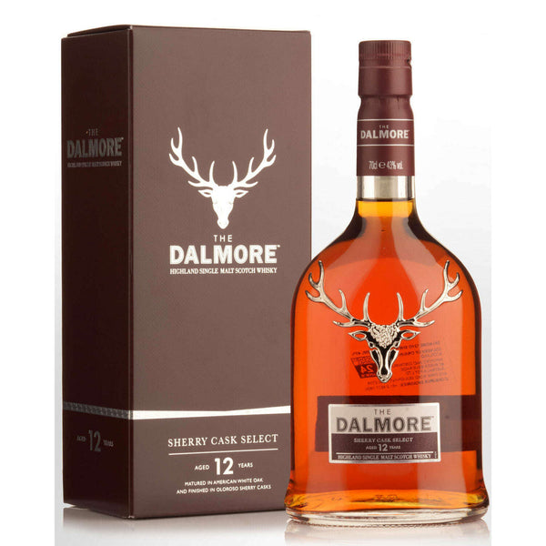Dalmore Scotch 12 Years Sherry Cask Single Malt.