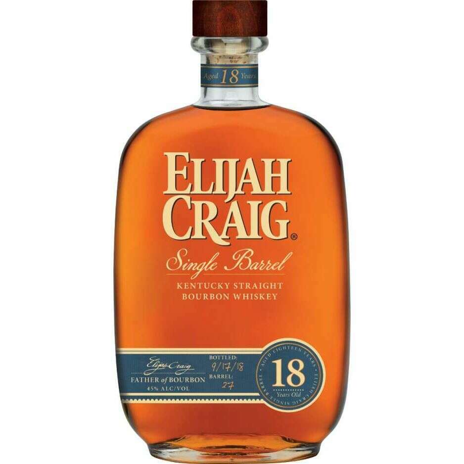 Elijah Craig Bourbon 18 Year Single Barrel - Bourbon Central