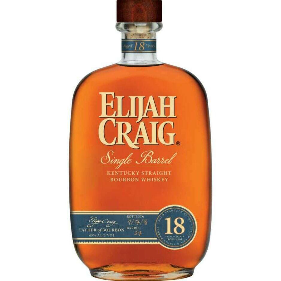 Elijah Craig Bourbon 18 Year Single Barrel - Bourbon Central