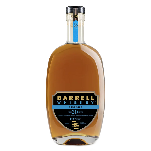 Barrell Craft Spirits Decade 20 Year Old Finished In Spanish Brandy and Hungarian Oak Cask Whiskey