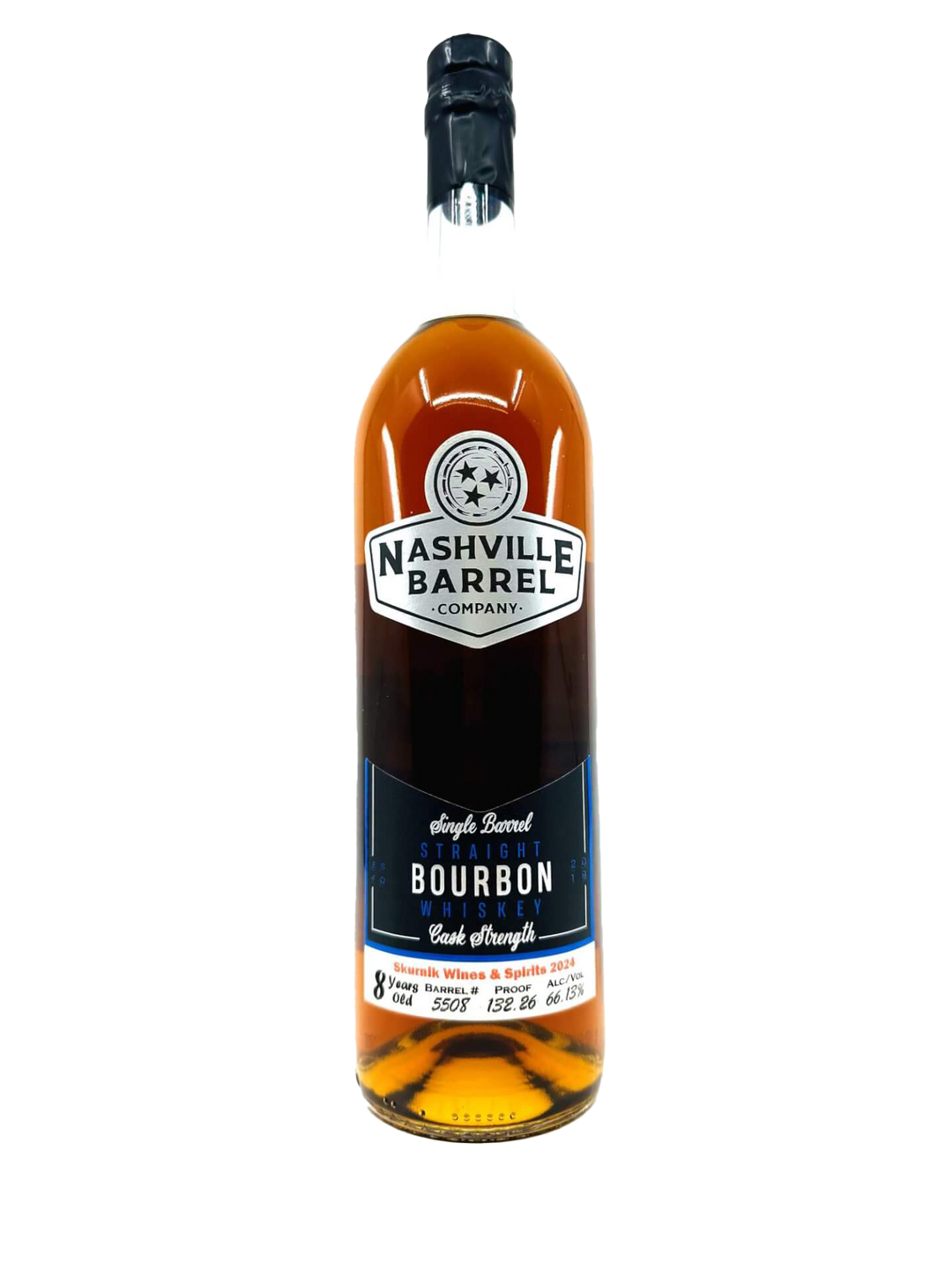 Nashville Barrel Company 8 Years Old Single Cask Strength Straight Bourbon Whiskey