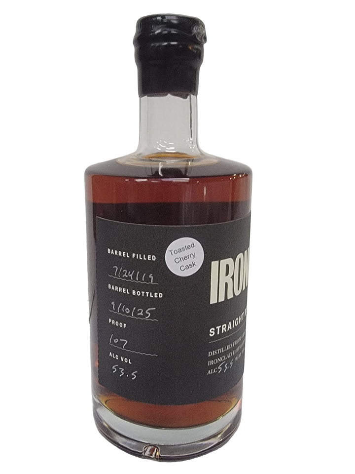 Ironclad Toasted Finished Small Cherry oak Cask 6 Years Aged Bourbon Whiskey