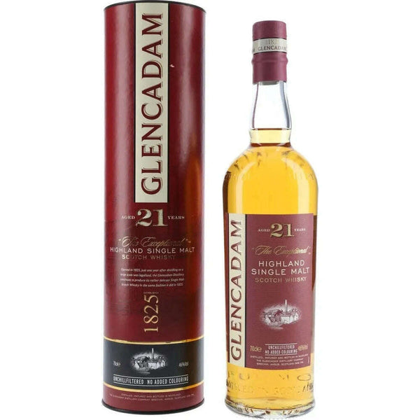 Glencadam 21 Year Single Malt Scotch Whisky.
