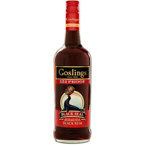 Gosling Rum Black 151 Dark Rum Bermuda