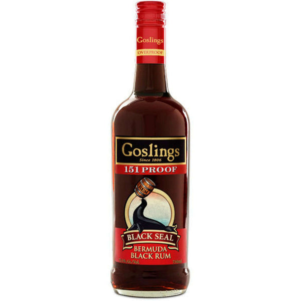 Gosling Rum Black 151 Dark Rum Bermuda