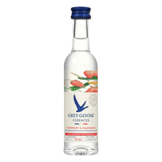 Grey Goose Strawberry & Lemongrass 12 x 50ml | Mini Alcohol Bottles:Bourbon Central