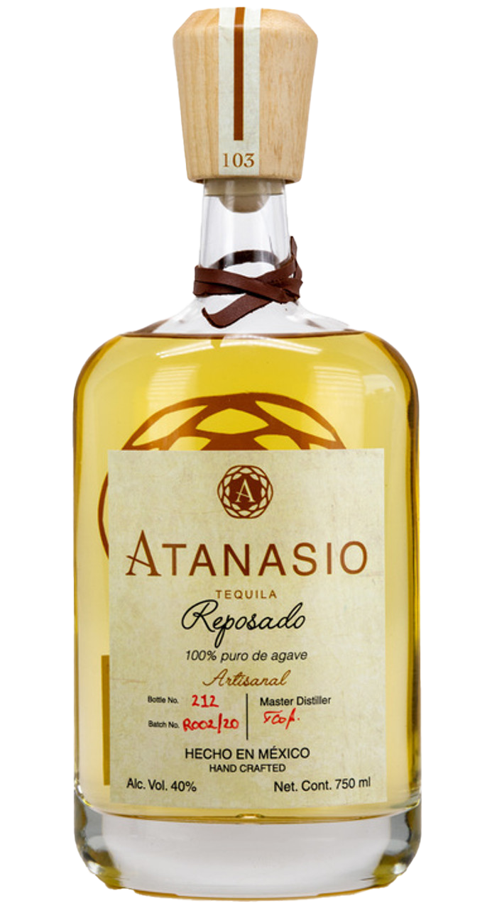 Tequila Atanasio Artisanal Reposado Tequila 100% Puro De Agave