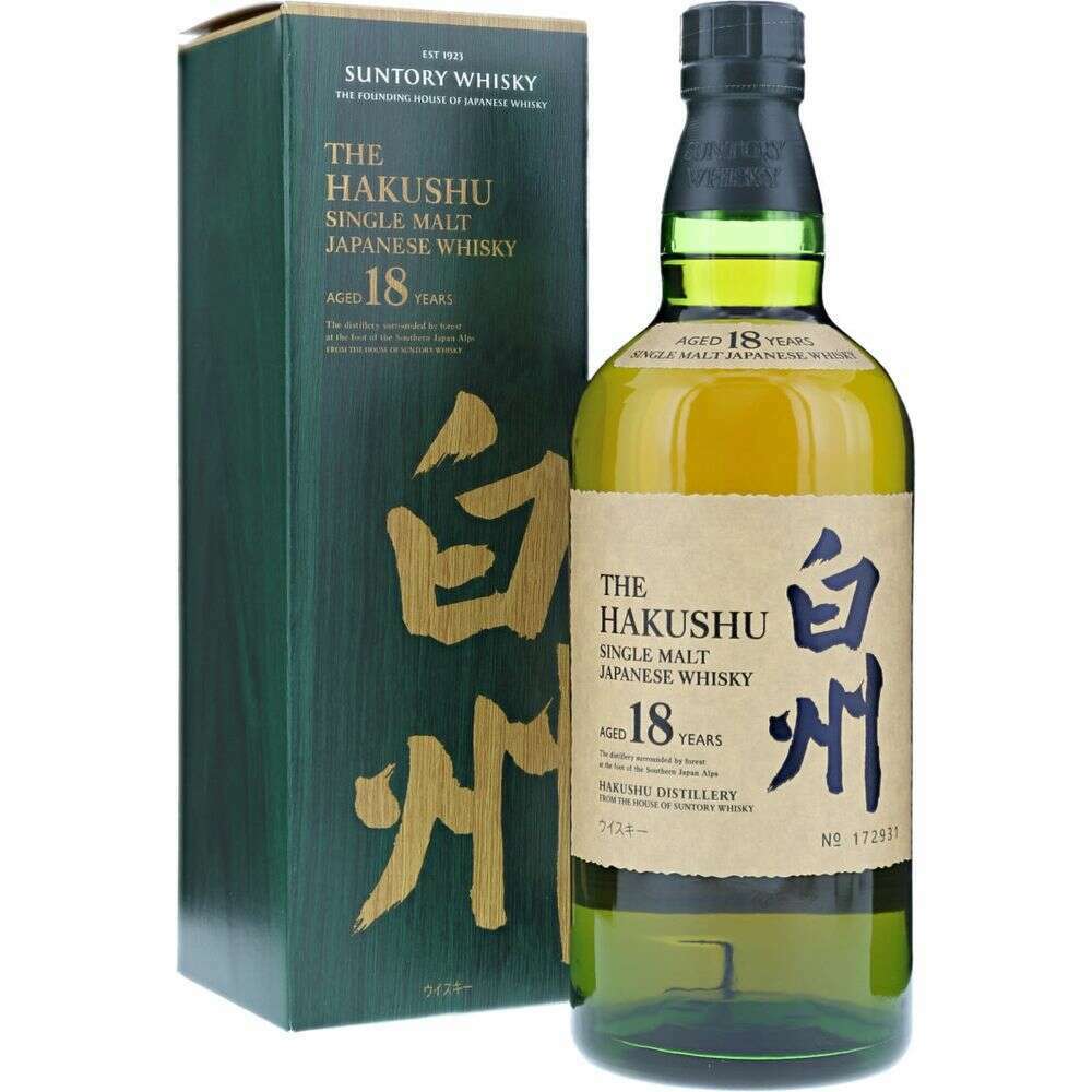 Hakushu 18 Year Single Malt Whisky - Bourbon Central