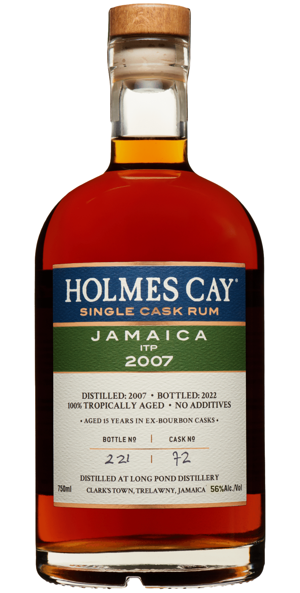 Holmes Cay - Single Cask Rum 15 Years Old 2007 Long Pond Distillery Jamaica Rum