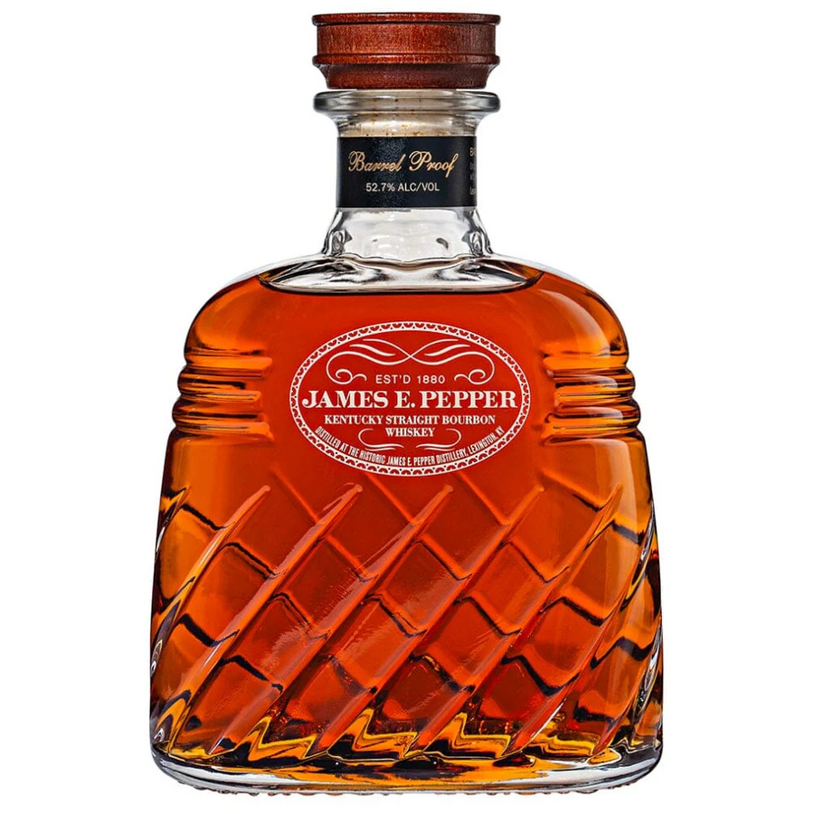 James E. Pepper Decanter Barrel Proof Bourbon Whiskey:Bourbon Central