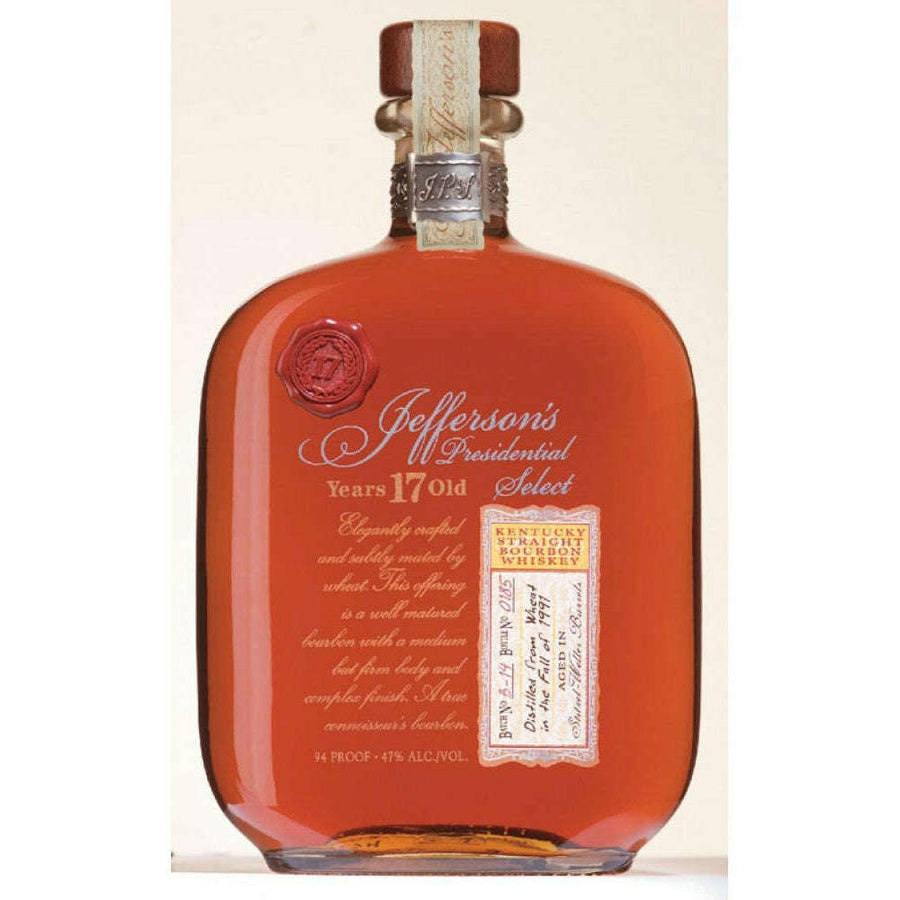 Jefferson Bourbon Presidential Select 17Yr:Bourbon Central