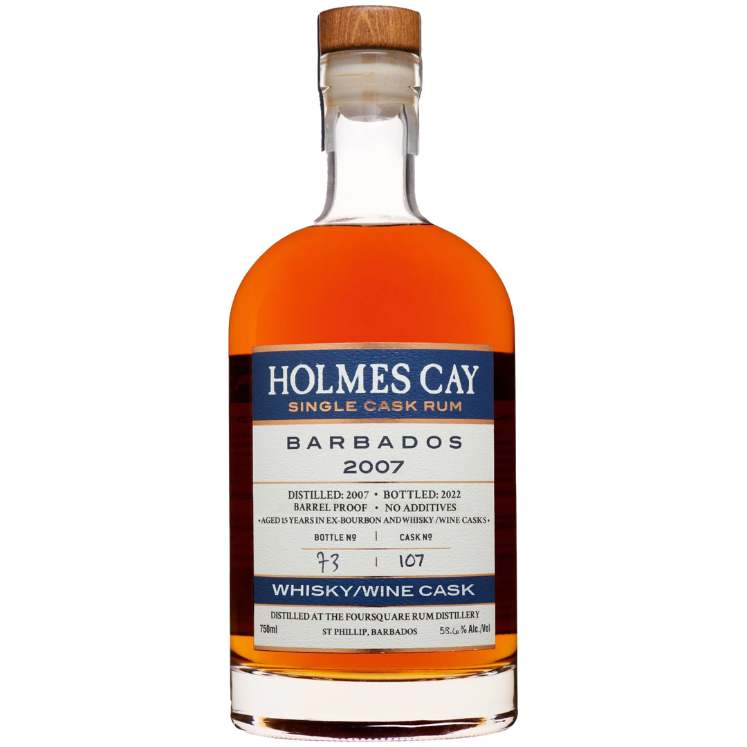 Holmes Cay 15 Years Old Barbados Foursquare 2007 Whiskey/Wine Cask Single Cask Rum Barrel Proof