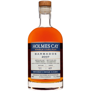 Holmes Cay 15 Years Old Barbados Foursquare 2007 Whiskey/Wine Cask Single Cask Rum Barrel Proof