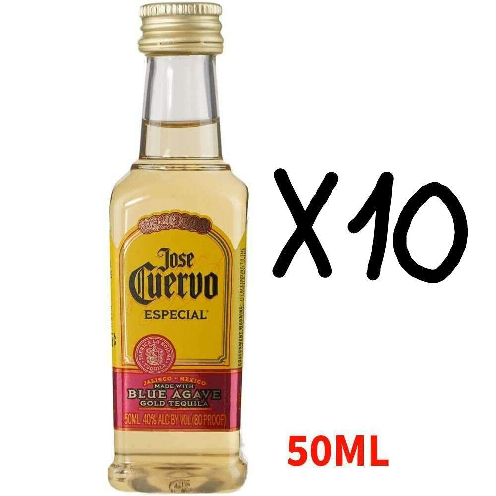 Jose Cuervo Gold Tequila 10 x 50ml | Mini Alcohol Bottles:Bourbon Central