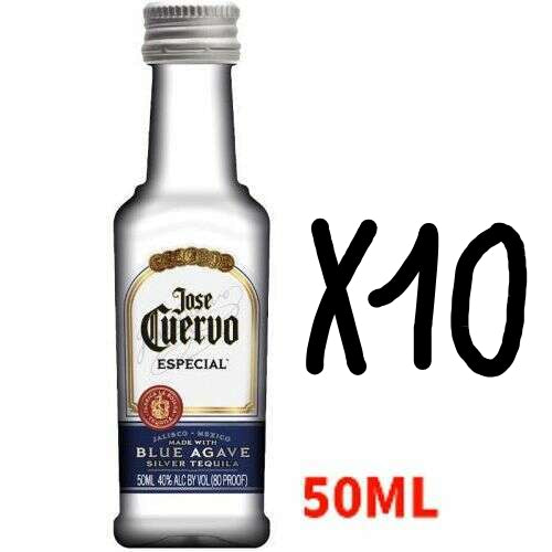 Jose Cuervo Silver Tequila 10 x 50ml | Mini Alcohol Bottles:Bourbon Central