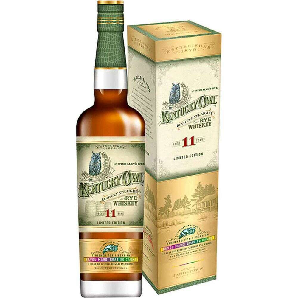 Kentucky Owl 11 Year Rye Whiskey Bayou Mardi Gras XO Cask - Bourbon Central