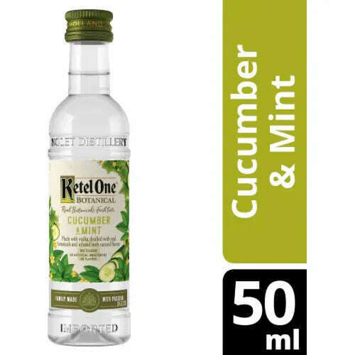 Ketel One Botanical Cucumber & Mint 12 x 50ml | Mini Alcohol Bottles:Bourbon Central