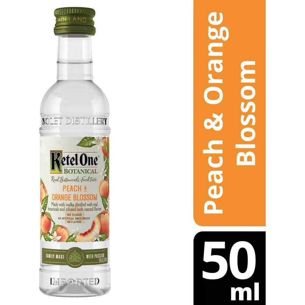 Ketel One Botanical Peach & Orange Blossom 12 x 50ml | Mini Alcohol Bottles:Bourbon Central