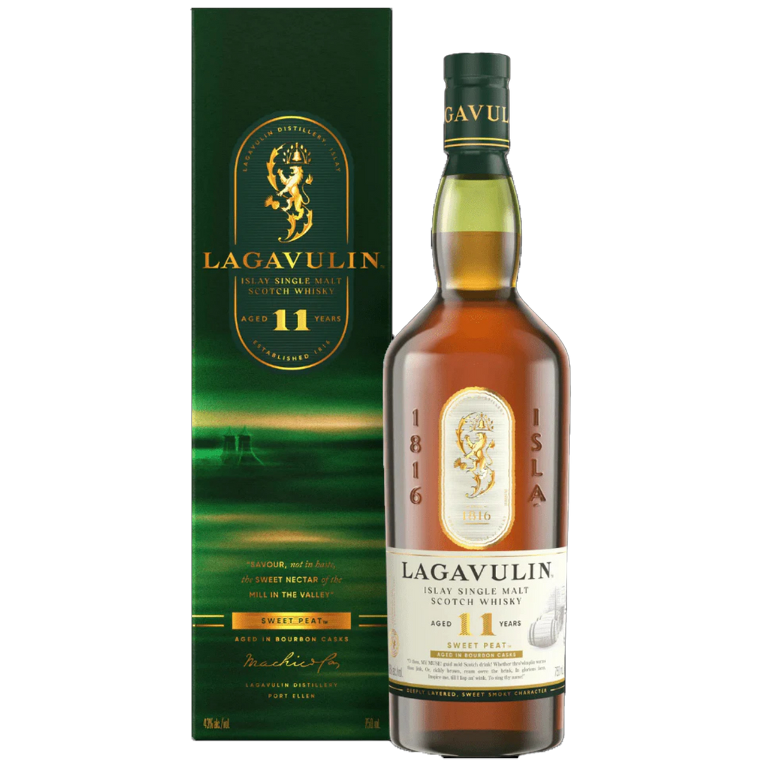 LAGAVULIN 11 YO SWEET PEAT SINGLE MALT SCOTCH WHISKY