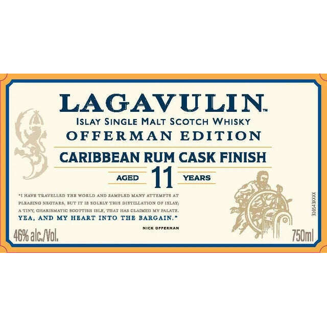 Lagavulin 11 Year Offerman Edition Caribbean Rum Cask Finish Scotch - 2024:Bourbon Central