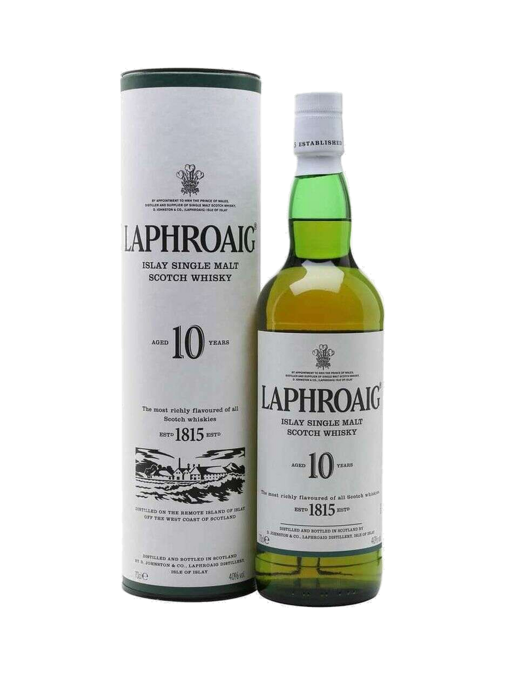 Laphroaig 10 Year Single Malt Scotch Whisky, $59.99 — normalized editorial product photo, Bourbon Central