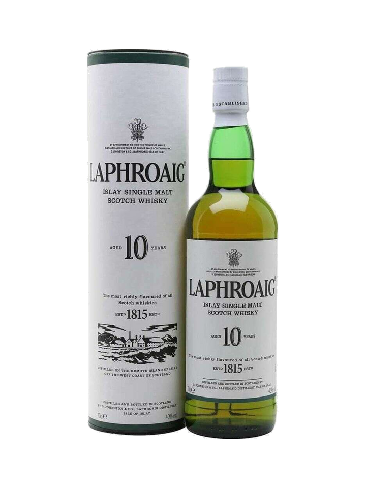 Laphroaig 10 Year Single Malt Scotch Whisky, $59.99 — normalized editorial product photo, Bourbon Central