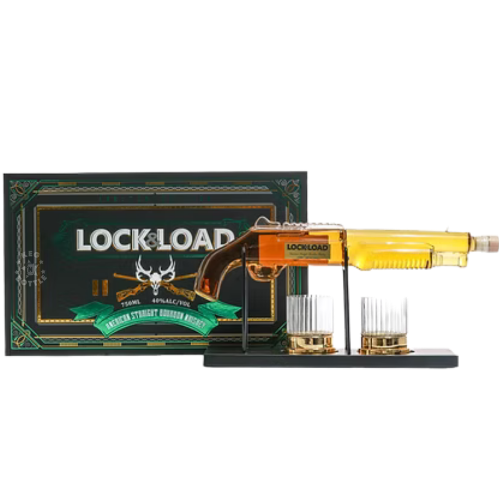 Lock & Load Shotgun Gift Set Straight Bourbon Whiskey