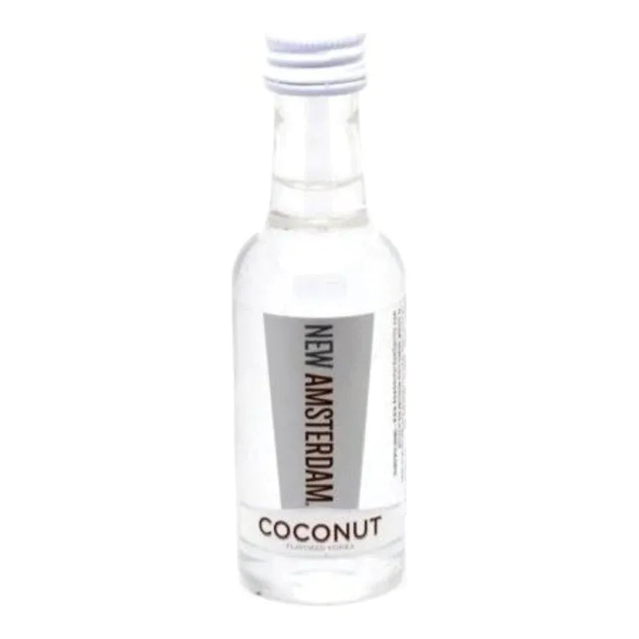 New Amsterdam Vodka Coconut 12 x 50ml | Mini Alcohol Bottles:Bourbon Central