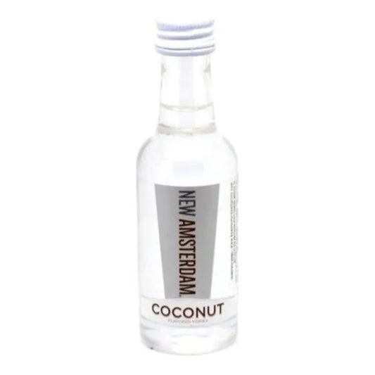 New Amsterdam Vodka Coconut 12 x 50ml | Mini Alcohol Bottles:Bourbon Central