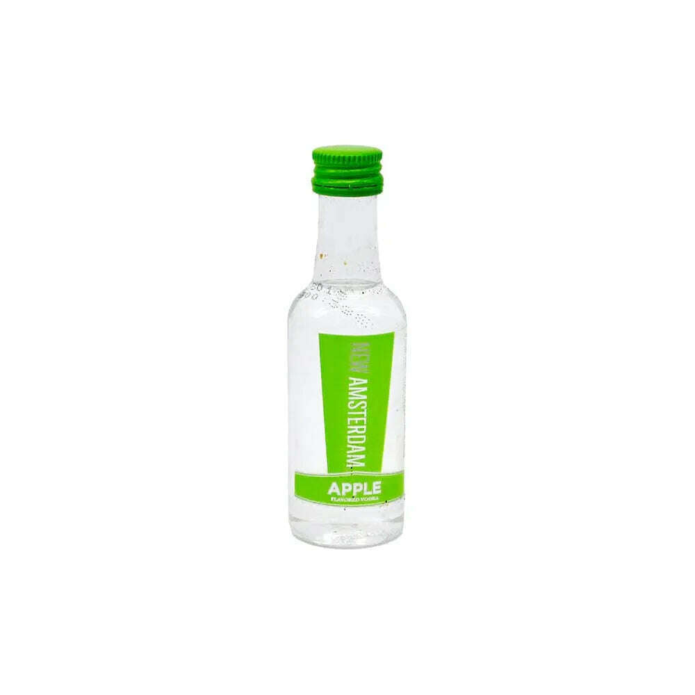 New Amsterdam Vodka Apple 12 x 50ml | Mini Alcohol Bottles:Bourbon Central