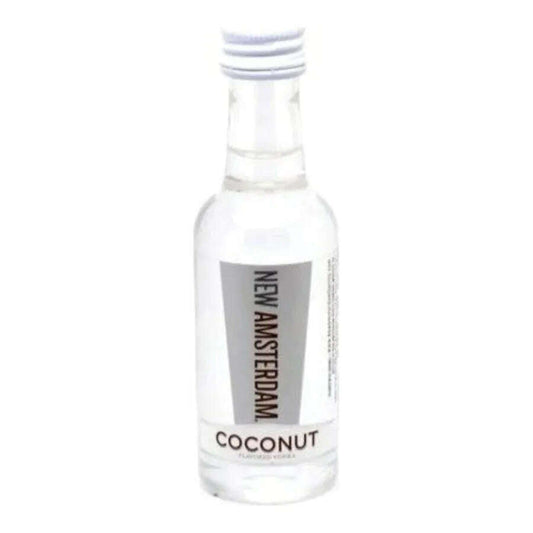 New Amsterdam Vodka Coconut 12 x 50ml | Mini Alcohol Bottles:Bourbon Central