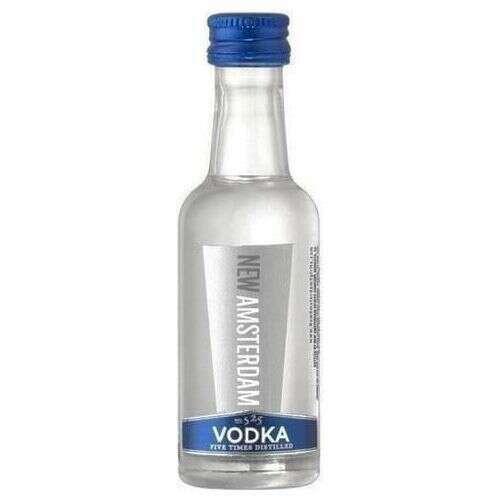 New Amsterdam Vodka Original 12 x 50ml | Mini Alcohol Bottles:Bourbon Central