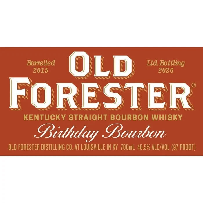 Old Forester 2026 Birthday Bourbon