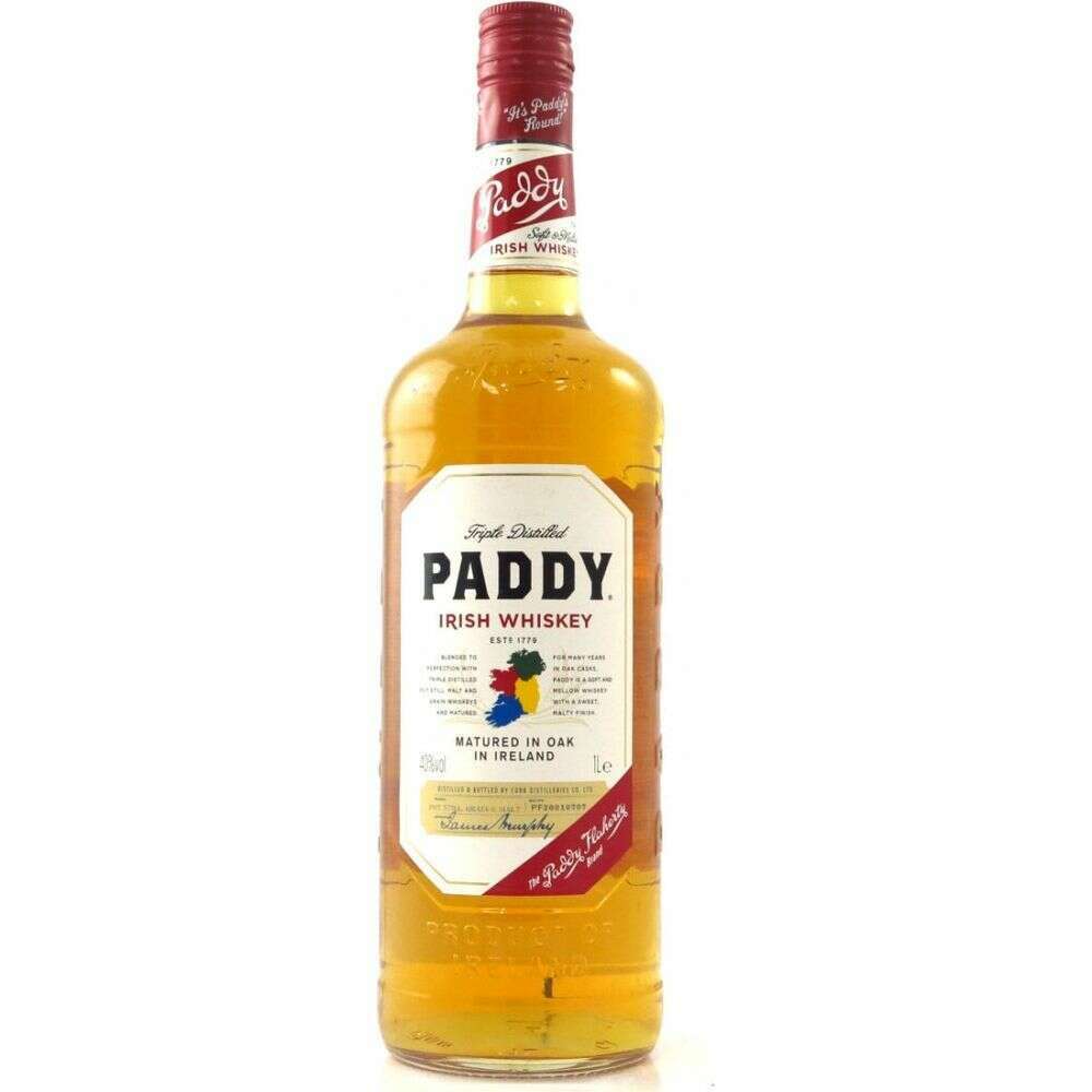 Paddy Irish Whiskey 1L - Bourbon Central