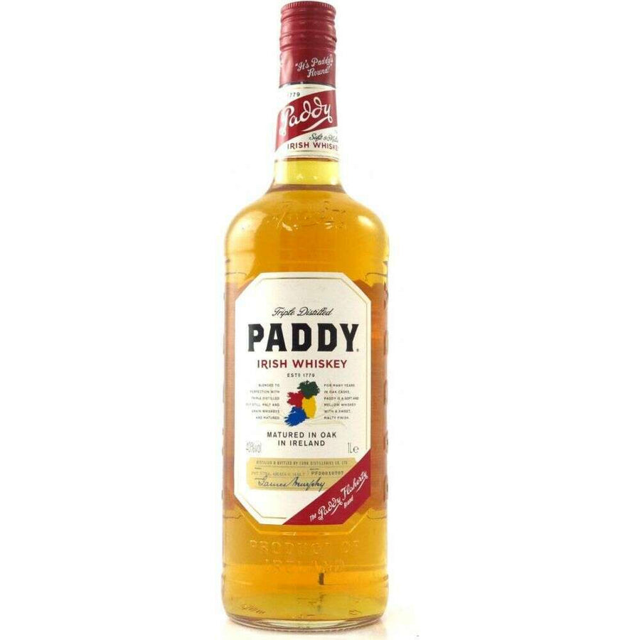 Paddy Irish Whiskey 1L - Bourbon Central