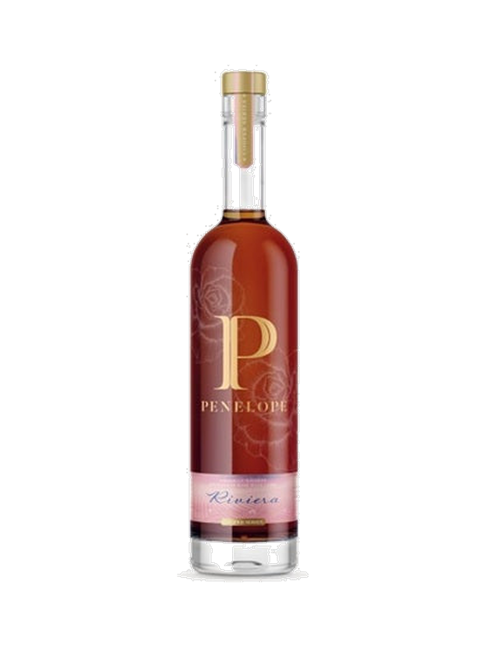Penelope Bourbon Riviera Cask Finish, $76.99 — French Rosé wine cask finish, normalized product photo for editorial use