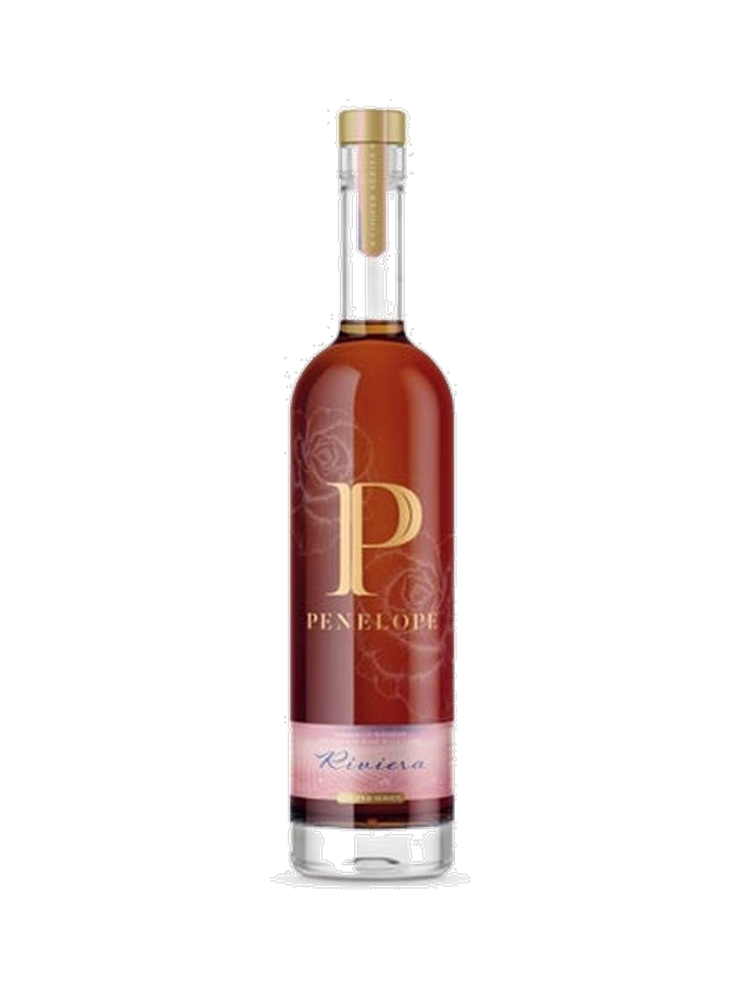 Penelope Bourbon Riviera Cask Finish, $76.99 — French Rosé wine cask finish, normalized product photo for editorial use