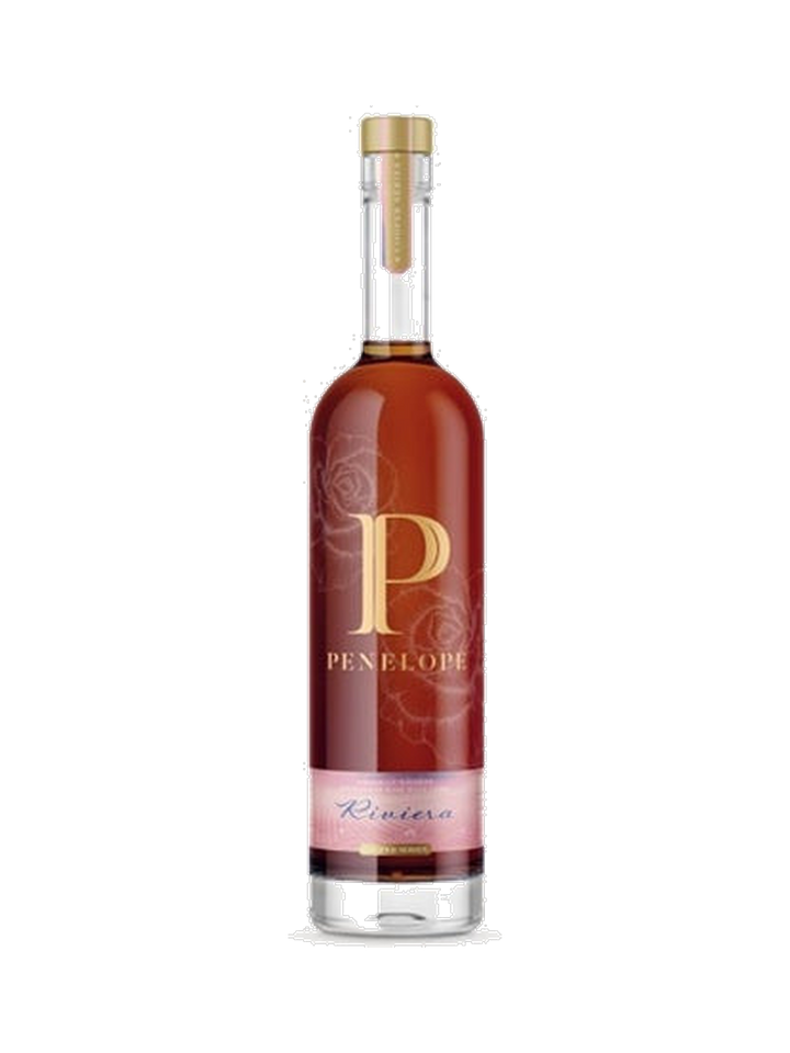 Penelope Bourbon Riviera Cask Finish, $76.99 — French Rosé wine cask finish, normalized product photo for editorial use