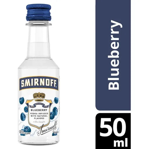 Smirnoff Vodka Blueberry 10 x 50ml | Mini Alcohol Bottles:Bourbon Central
