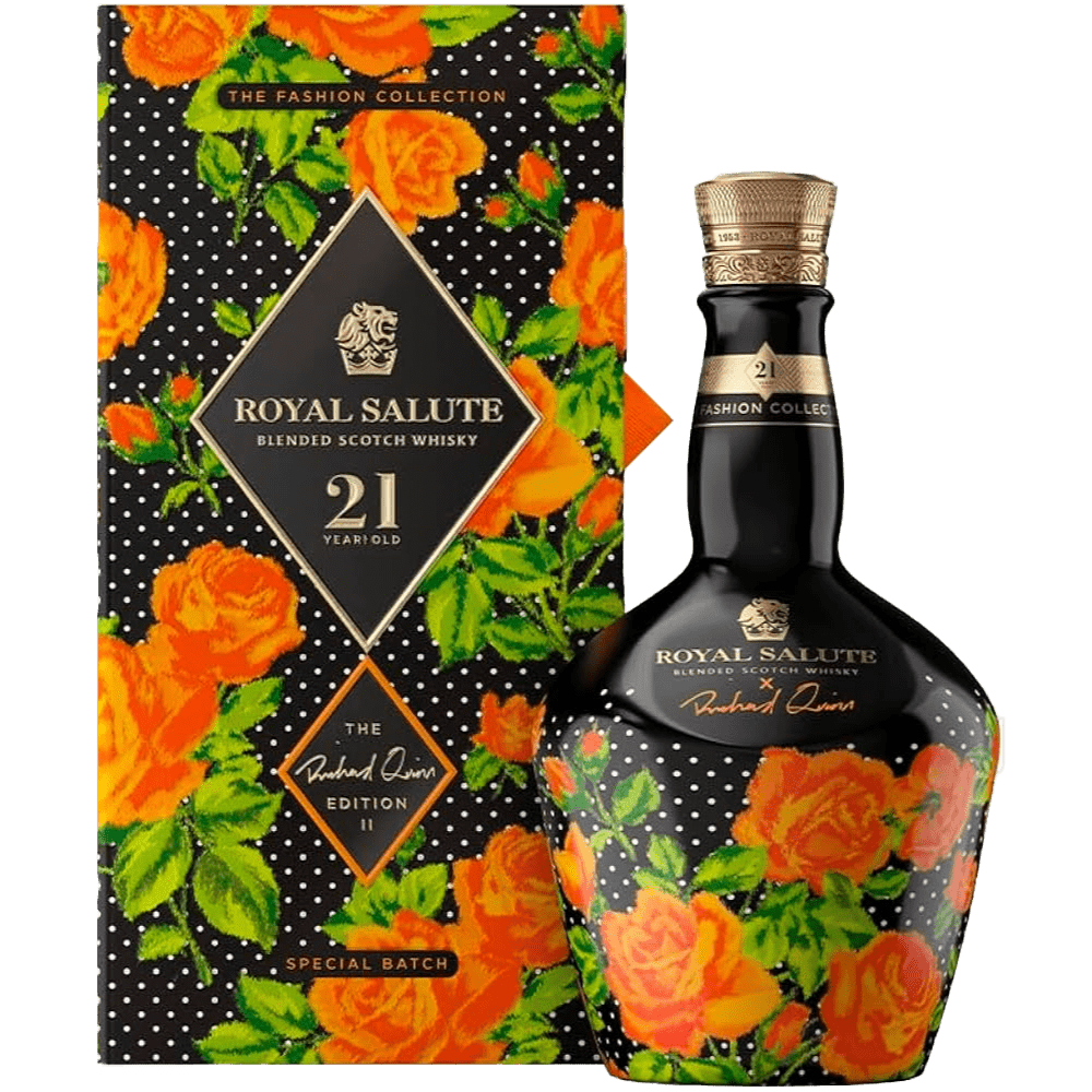 Royal Salute Richard Quinn Collaboration The Fashion Collection Blended Scotch Whisky (Orange Rose Label) - Bourbon Central