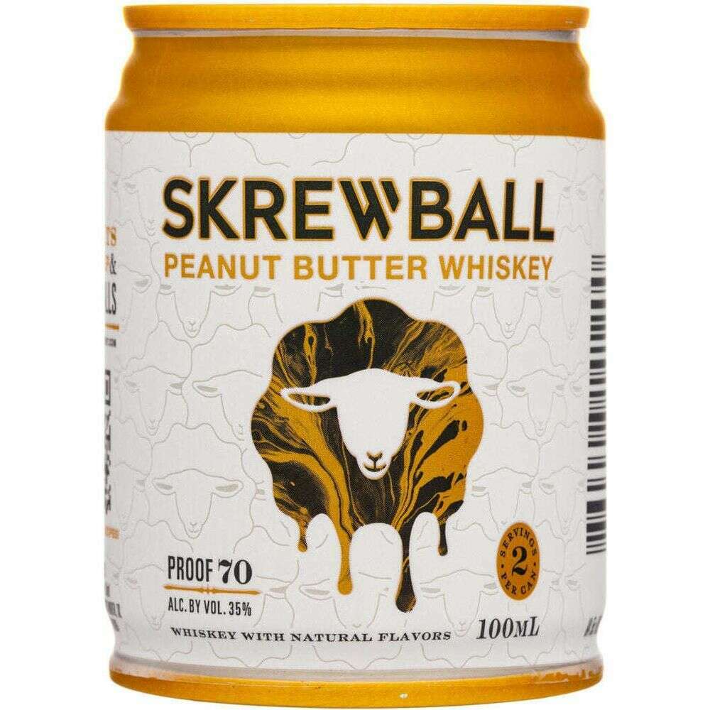 Skrewball Peanut Butter Whiskey Can 12 x 100ml - Bourbon Central